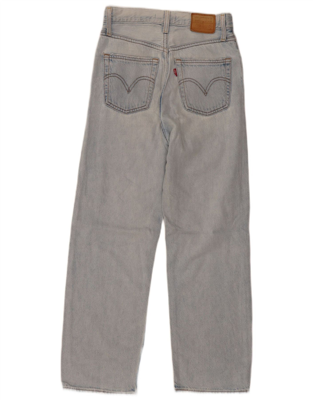 Vaqueros Levi's Ribcage Rectos Mujer W24 L26 Algodón Azul
