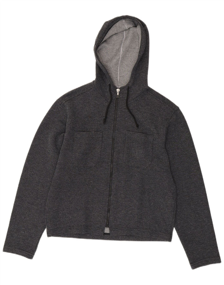 LEVI'S Suéter con capucha y cremallera para mujer Reino Unido 14 Gris medio