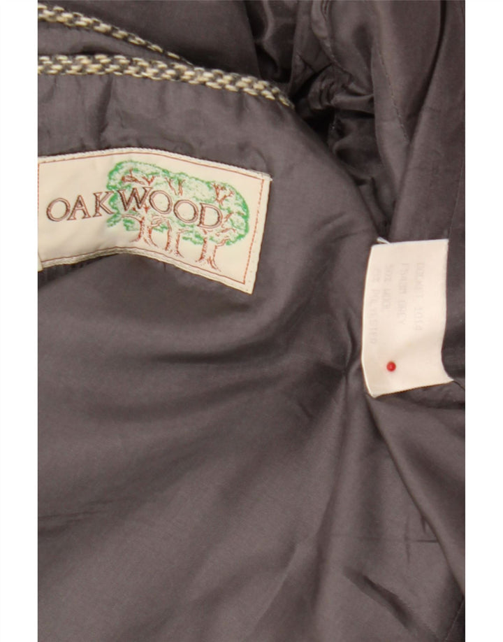 Oakwood Chaqueta tipo blazer de 3 botones para hombre UK 40 Large Grey Wool