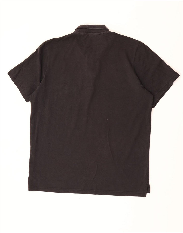 Polo Adidas Hombre Grande Algodón Negro