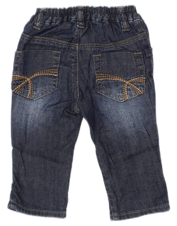 Benetton Vaqueros Rectos Bebé Niña 3-6 Meses W16 L8 Azul Marino Algodón