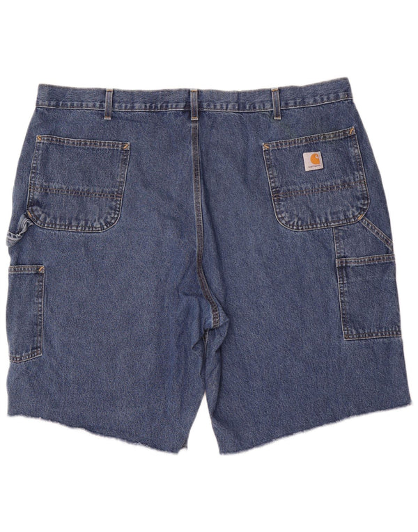 Carhartt Pantalones cortos cargo sueltos de ajuste original para hombre W46 3XL Algodón azul