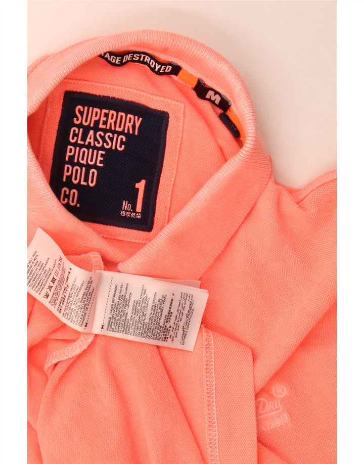 Superdry Polo De Algodón Rosa Medio Para Hombre