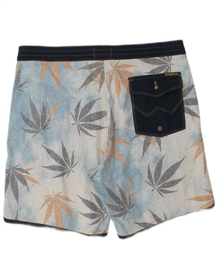 Bañador Wrangler Hombre Azul Medio Floral Cáñamo