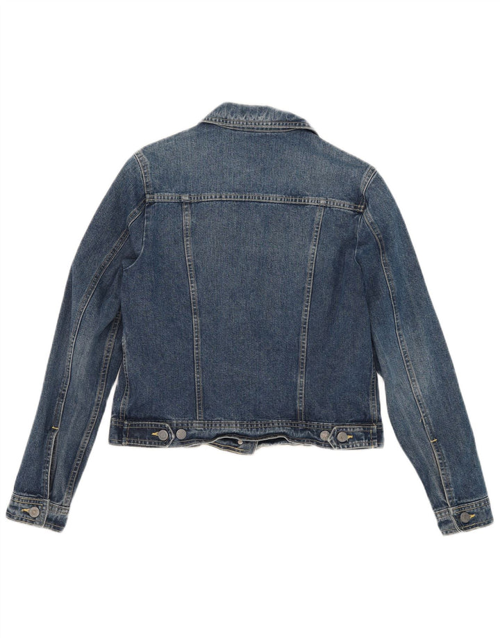 Nuevo Penny Chaqueta vaquera corta para mujer UK 40 Azul medio Algodón