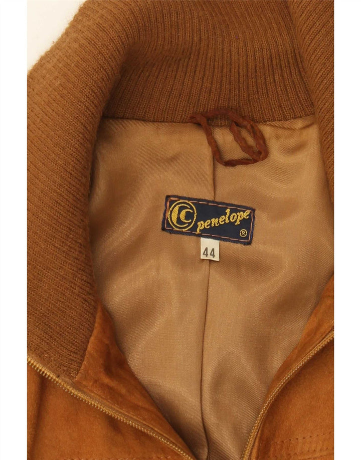 Penélope Chaqueta bomber de ante para hombre IT 44 XS Marrón