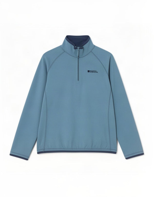 Jersey polar con cremallera y cuello para mujer de Mountain Warehouse UK 46 Poliéster azul grande