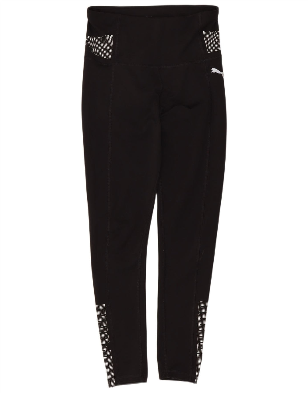 Puma Leggings gráficos para mujer UK 6 XS Poliéster negro manchado