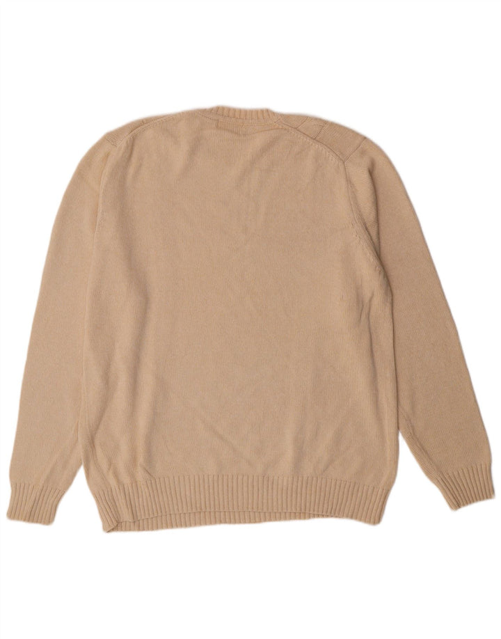 Dockers Jersey con cuello redondo para hombre, talla grande, algodón beige Argyle/Diamond