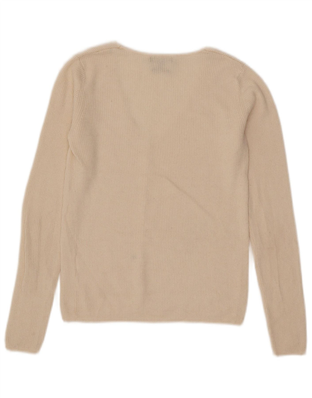 Massimo Dutti Suéter Cárdigan Corto para Mujer UK 8 Small Off White