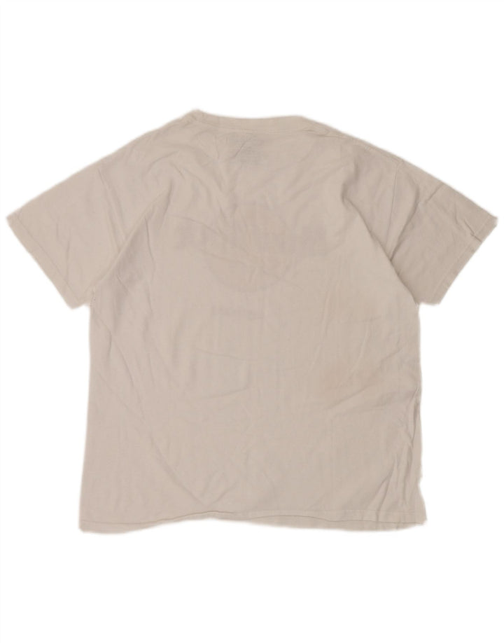 Hard Rock Mujer Miami Graphic Camiseta Top UK 40 Medio Algodón Blanco