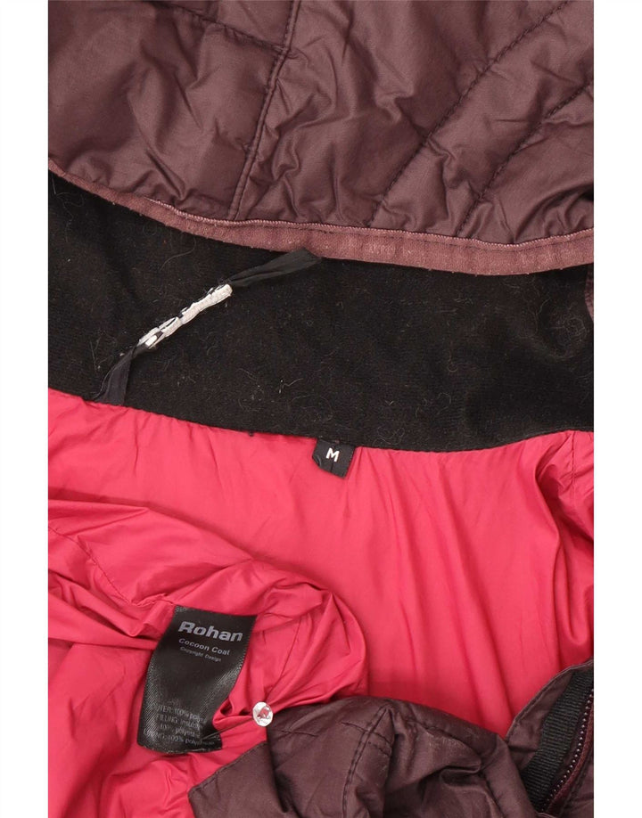Rohan Chaqueta acolchada con capucha para mujer UK 44 Poliéster marrón medio