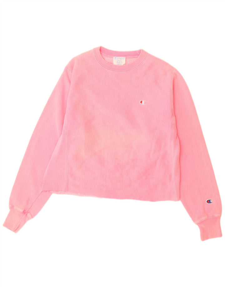 Champion Sudadera de gran tamaño con tejido inverso para mujer UK 10 Small Pink