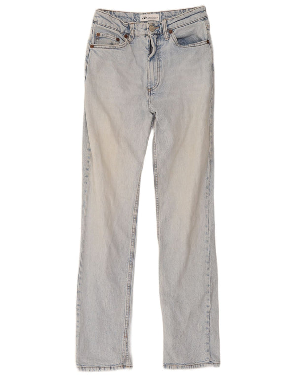 Zara Vaqueros Rectos Mujer EU 36 XS W26 L30 Azul