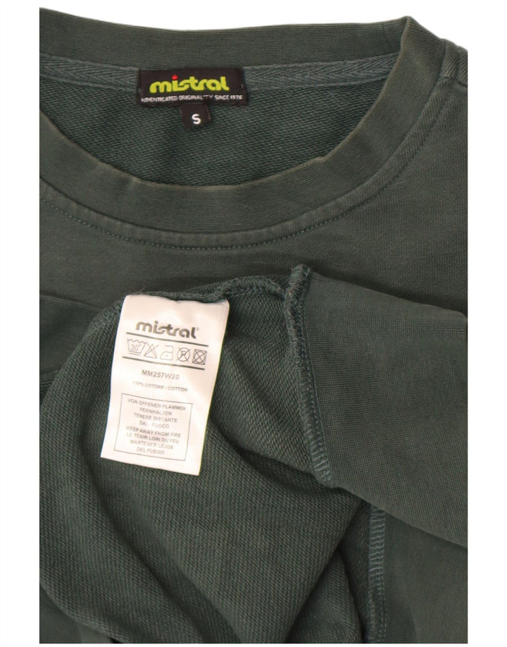 Mistral Hombre Sudadera Gráfica Jersey Pequeño Algodón Verde
