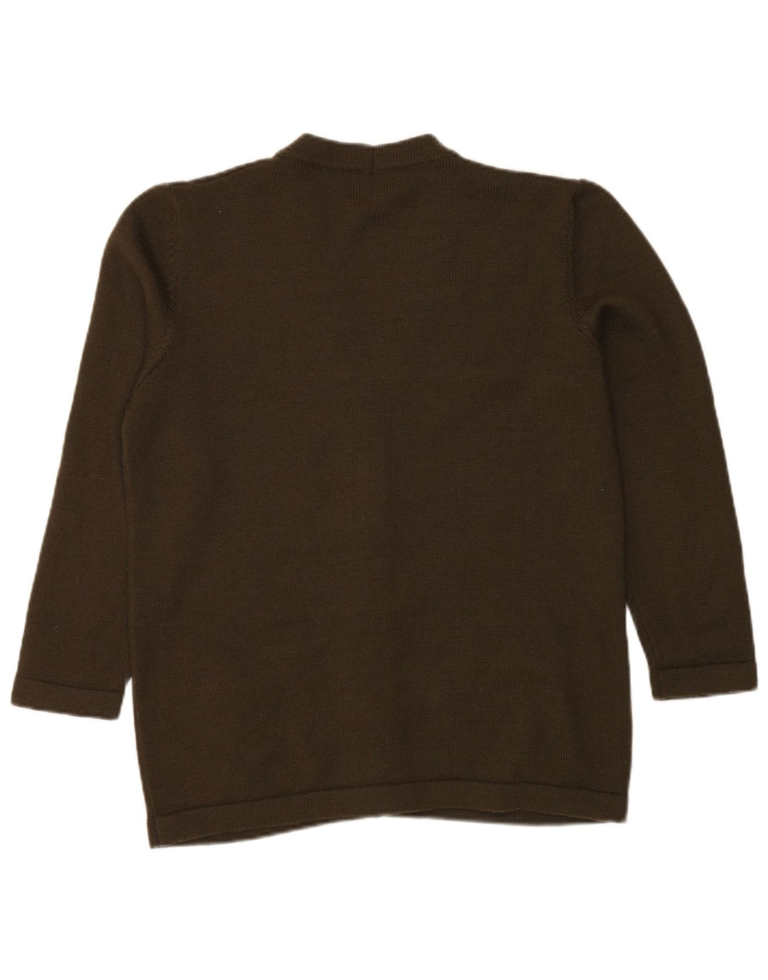 LUISA SPAGNOLI Suéter Cárdigan para Mujer UK 18 XL Lana Caqui