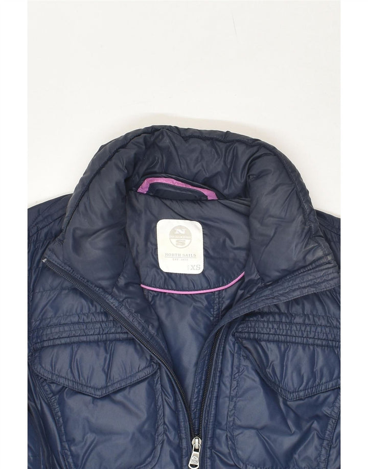 NORTH SAILS Chaqueta acolchada para mujer UK 6 XS Azul marino Poliéster