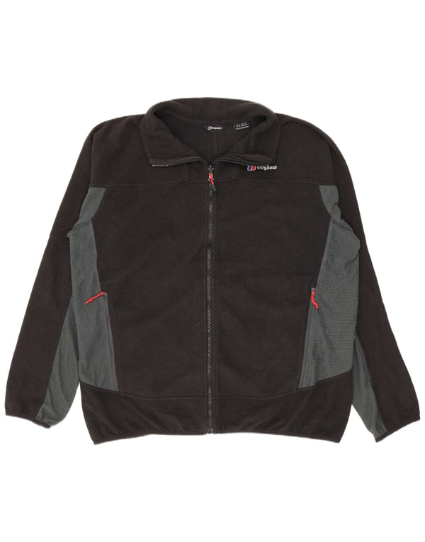Berghaus Chaqueta polar para hombre ES 42 XL Poliéster color block negro