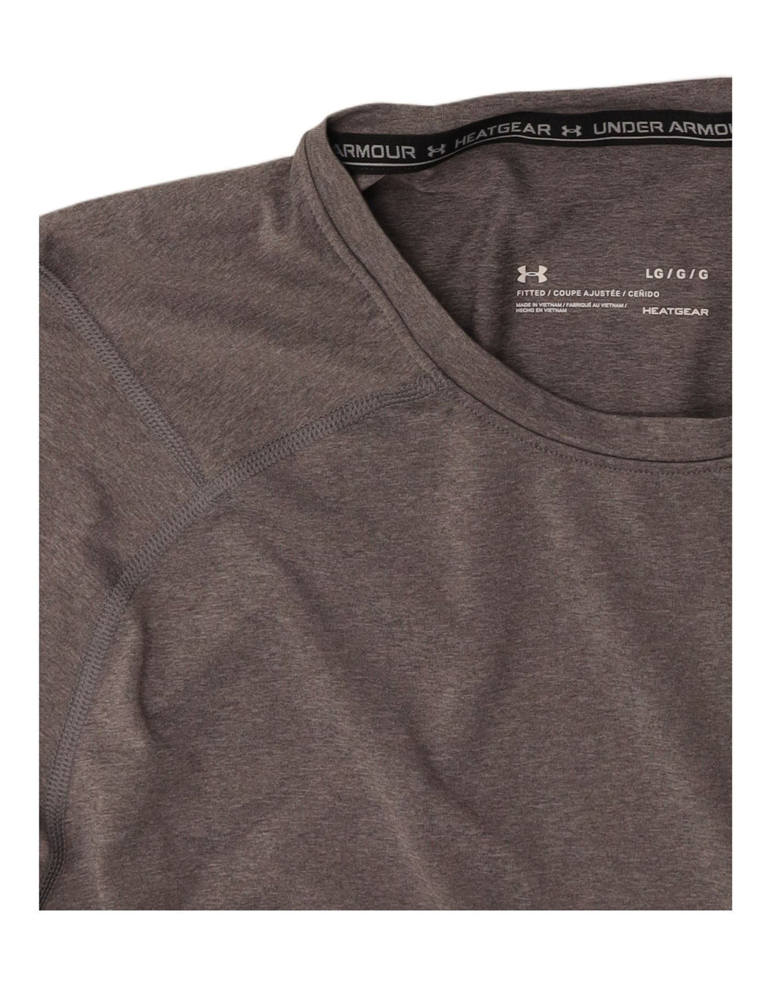 UNDER ARMOUR Camiseta Heat Gear para hombre Top gris grande