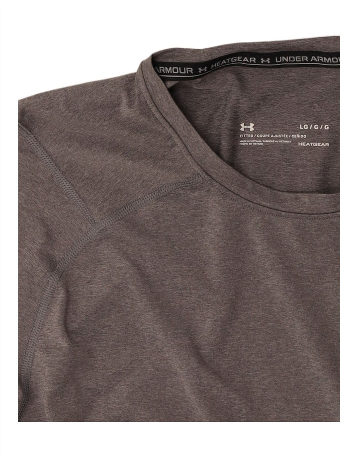 UNDER ARMOUR Camiseta Heat Gear para hombre Top gris grande
