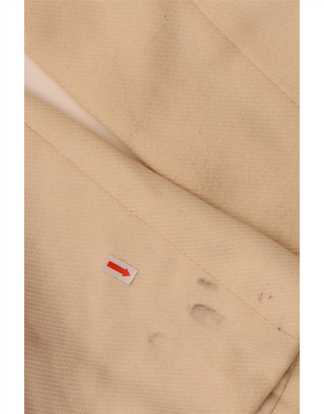 GUESS Womens Double Breasted Coat UK 12 Medium Off White