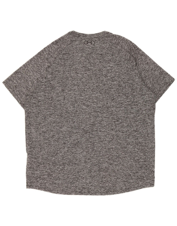Under Armour Camiseta Heat Gear para hombre Top XL Poliéster moteado gris