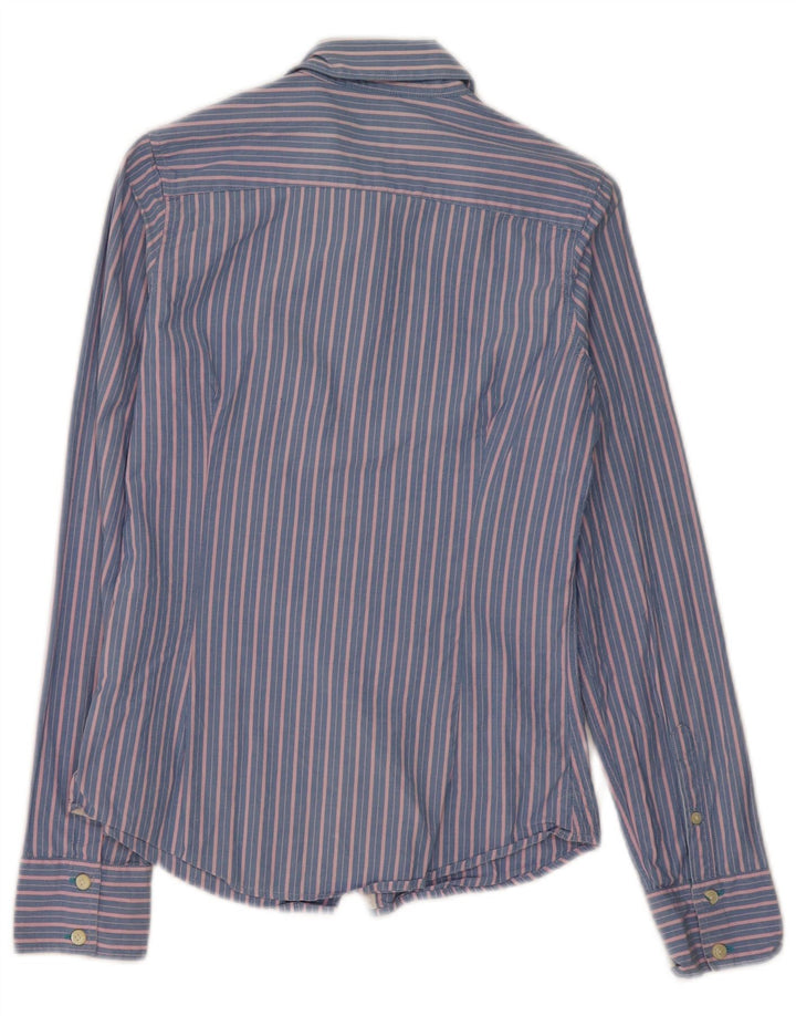 Jack Wills Camisa para mujer UK 8 Small Azul Rayas Algodón