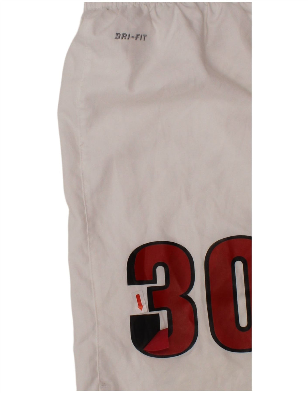 NIKE Pantalones cortos deportivos Dri Fit Graphic para niños 12-13 años Grande Poliéster blanco
