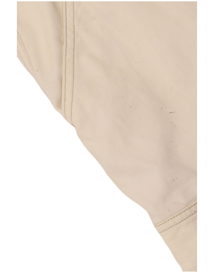 Vintage hombres cargo pantalones cortos W38 XL algodón blanco