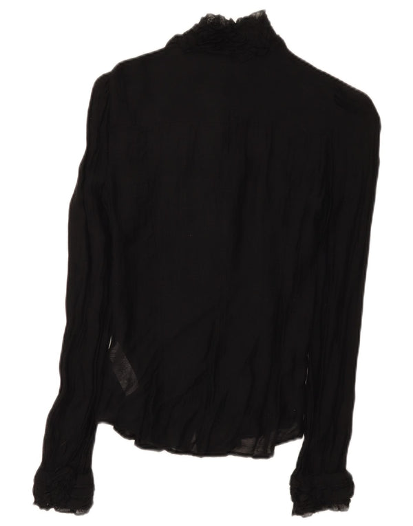 Blusa estilo camisa para mujer de French Connection UK 6 XS Modal negro