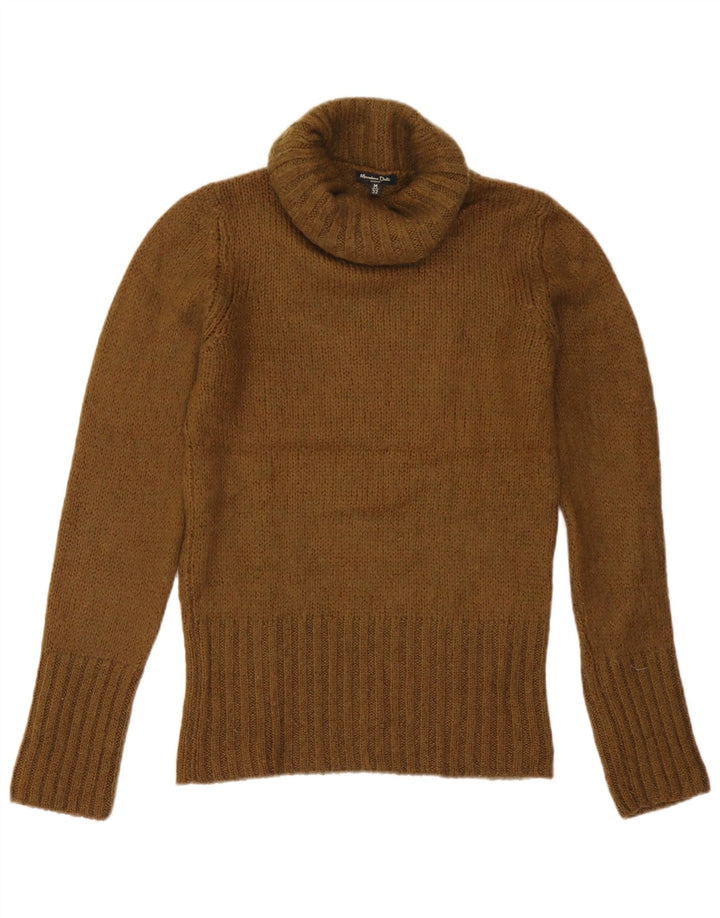 Massimo Dutti Suéter tipo jersey con cuello vuelto para mujer Reino Unido 42 Acrílico caqui mediano