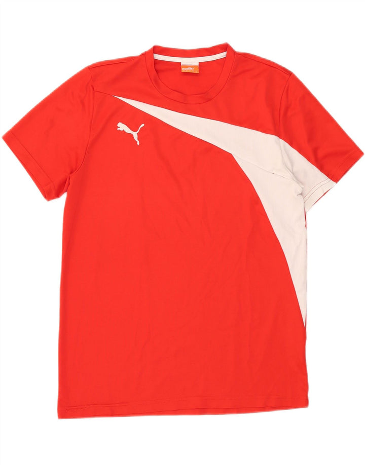 Camiseta Puma Hombre Top Medium Rojo Colorblock Poliéster