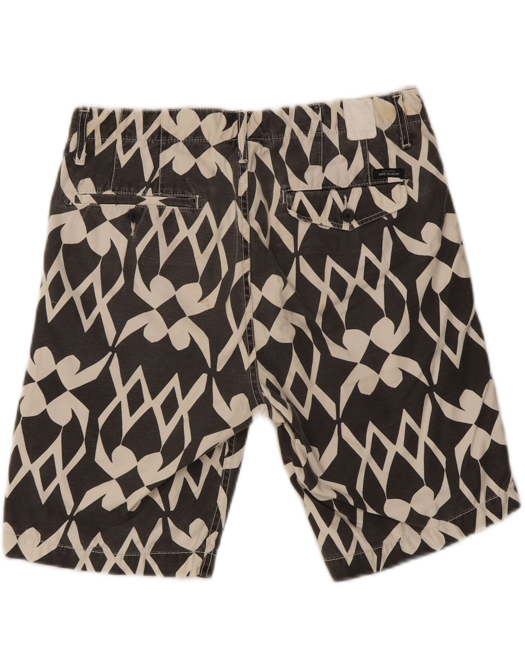 Shorts chinos para hombre Scotch & Soda W30 Algodón geométrico gris medio