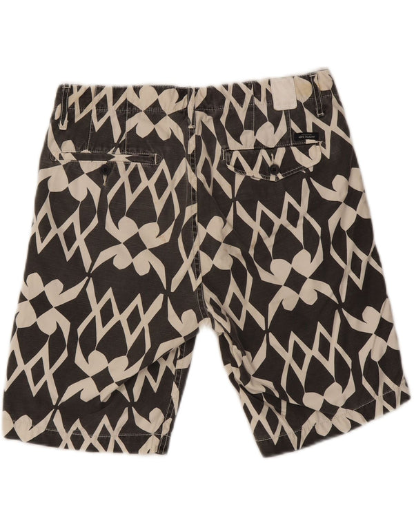 Shorts chinos para hombre Scotch & Soda W30 Algodón geométrico gris medio