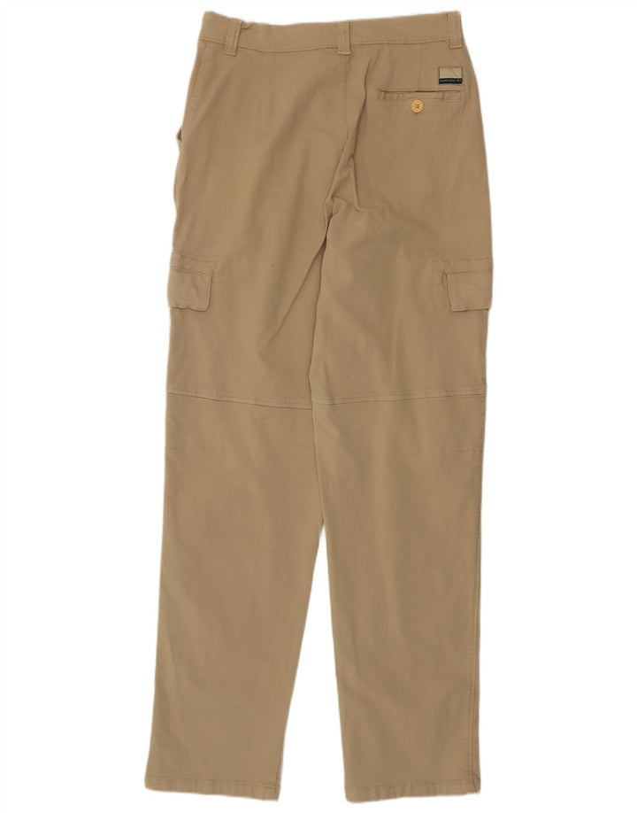 Superga - Pantalón cargo recto para hombre IT 48 Medium W30 L33 Algodón beige