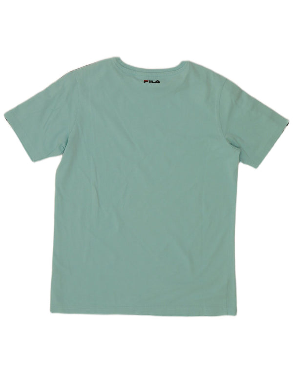 Fila Camiseta gráfica para niño 13-14 años Bloque de color turquesa