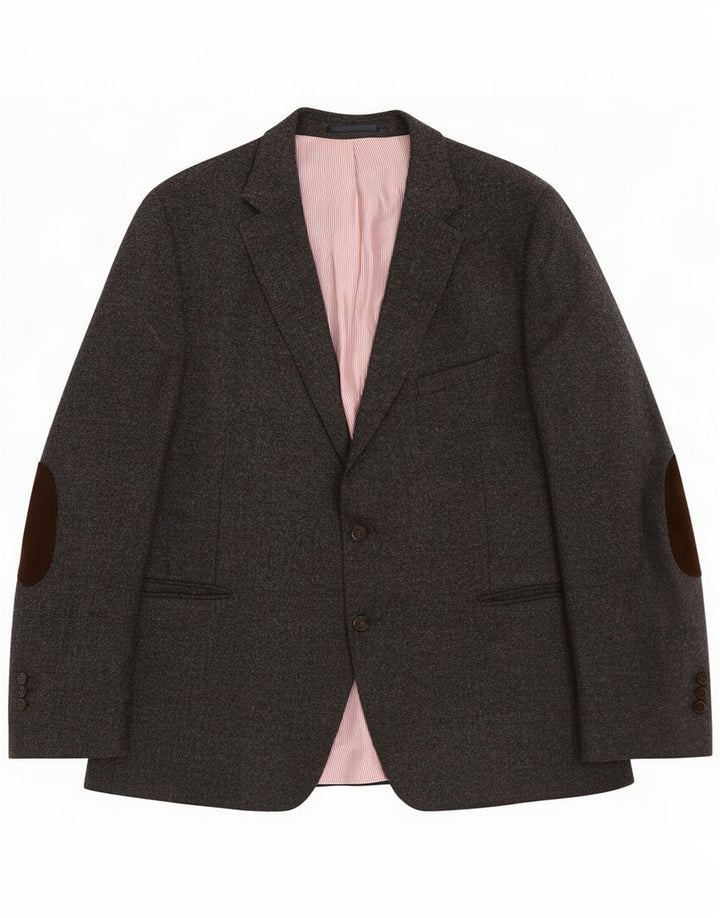 Chaqueta tipo blazer de 2 botones para hombre Gant IT 58 4XL Lana gris