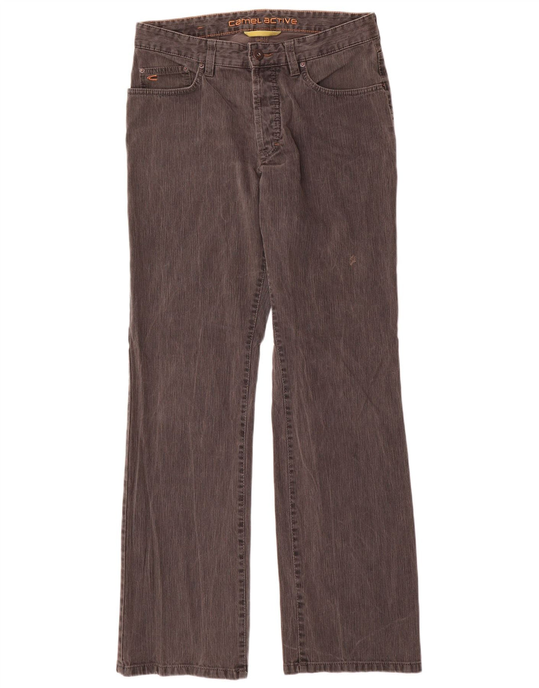 Camel Active Pantalones casuales con corte de bota para hombre W34 L34 Algodón gris
