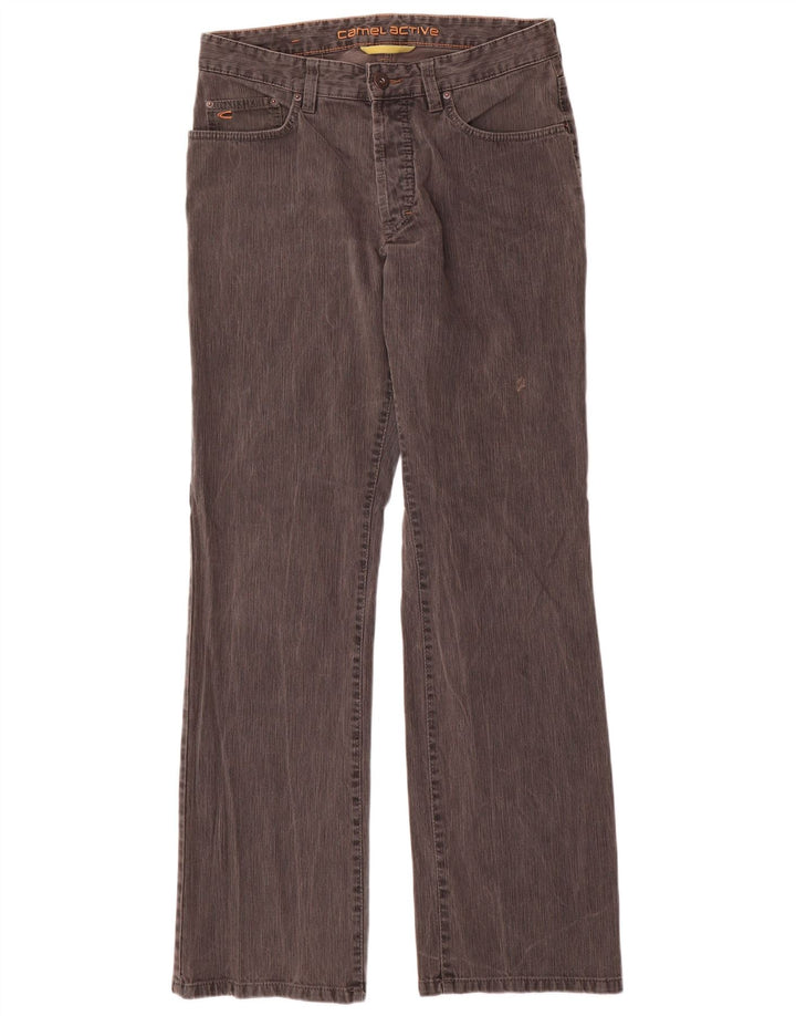 Camel Active Pantalones casuales con corte de bota para hombre W34 L34 Algodón gris