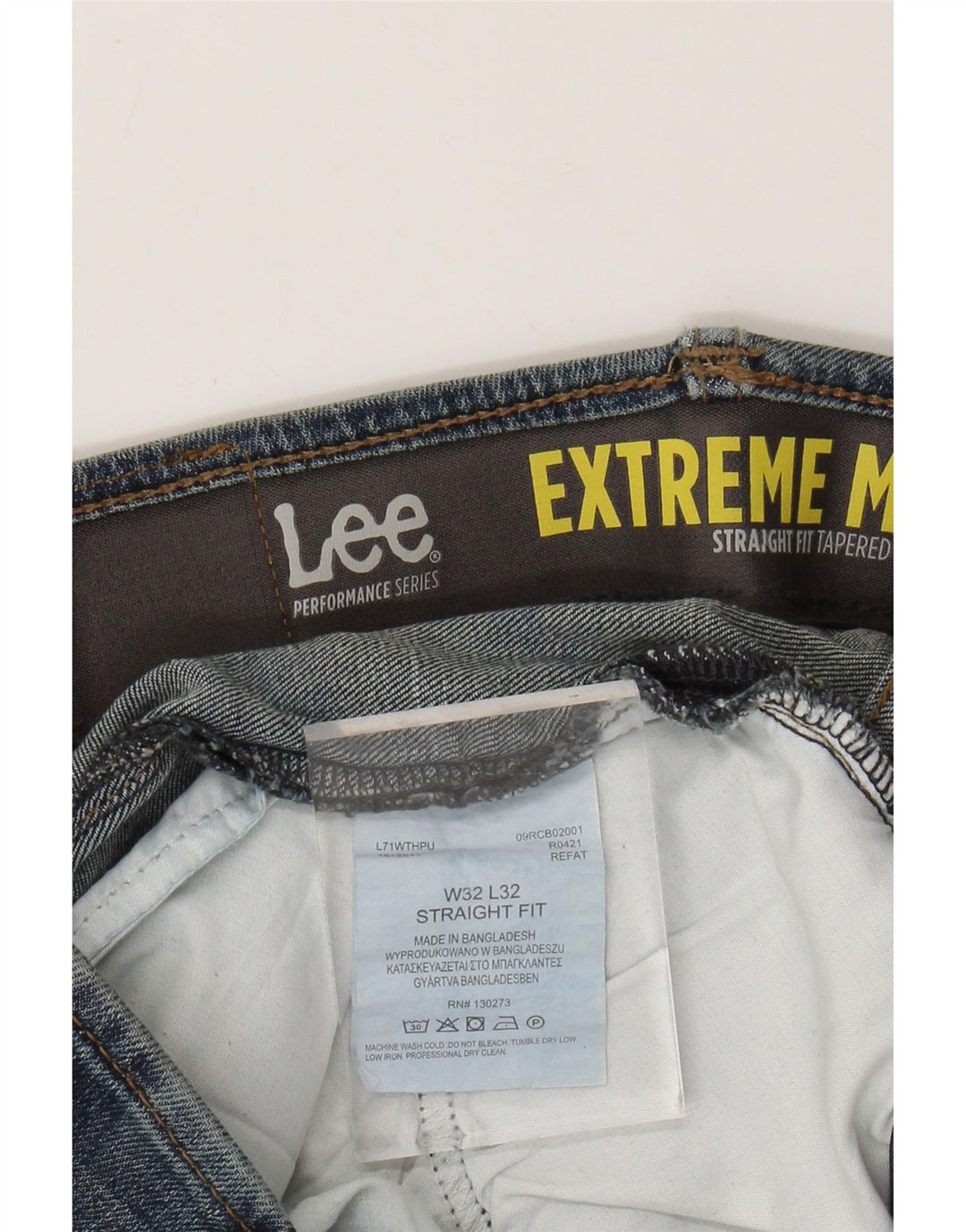 LEE Vaqueros cónicos rectos Extreme Motion para mujer W32 L32 Algodón azul