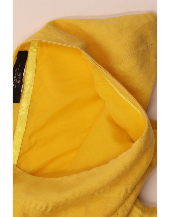 Max Mara Vestido acampanado de fin de semana para mujer UK 44 Amarillo mediano