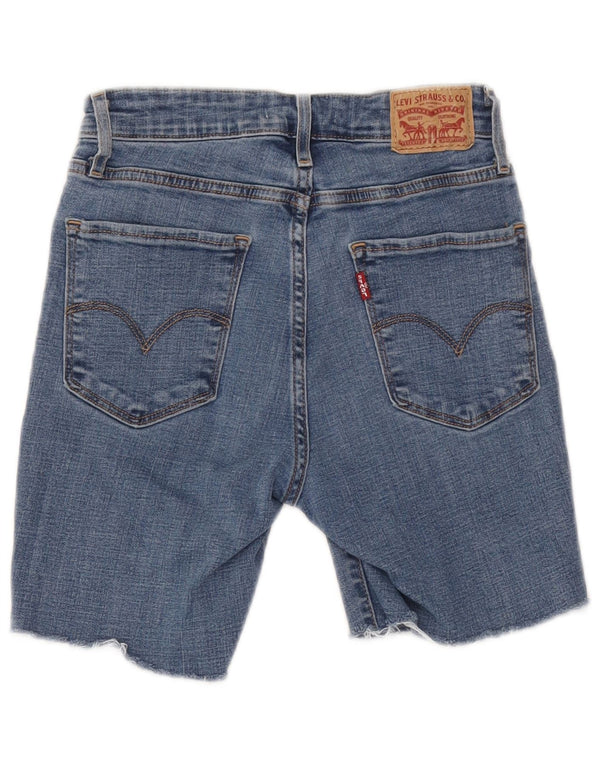 Levi's Mujer 721 Shorts De Mezclilla De Tiro Alto W26 Algodón Azul Pequeño