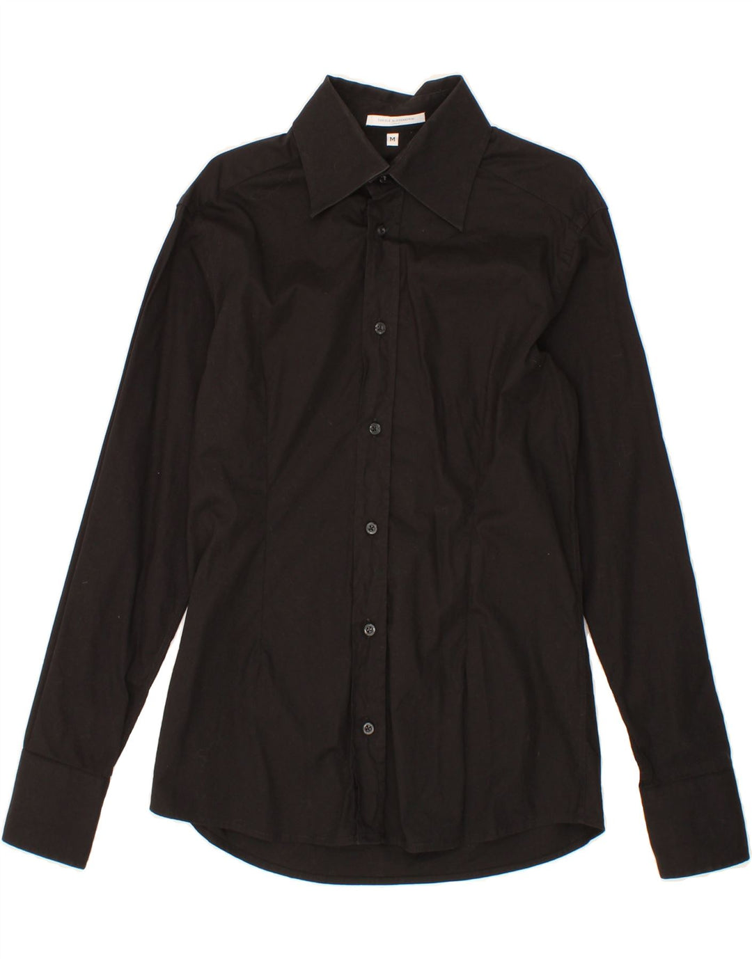 DANIELE ALESSANDRINI Mens Shirt Medium Black Cotton Vintage Daniele Alessandrini and Second-Hand Daniele Alessandrini from Messina Hembry 