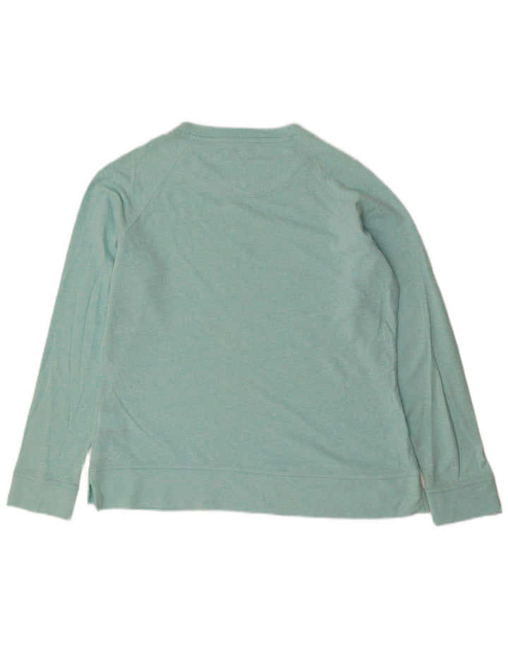 MARKS & SPENCER Sudadera para mujer Jumper UK 12 Algodón moteado azul medio