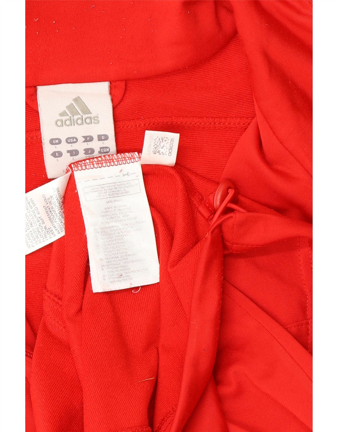 Adidas Hombre Chándal Top Chaqueta Grande Rojo Colorblock Poliéster