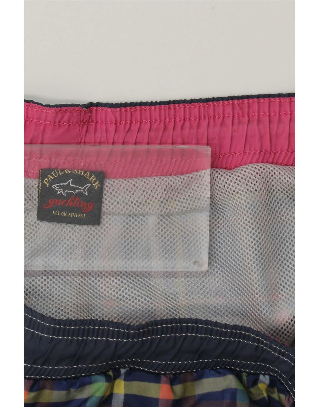 Paul & Shark - Bañador para hombre, diseño de yates, talla grande, cuadros multicolor