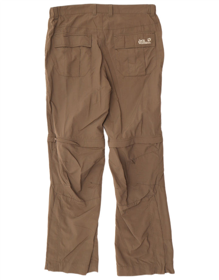 Pantalones informales rectos para hombre Jack Wolfskin W36 L33 Poliamida beige