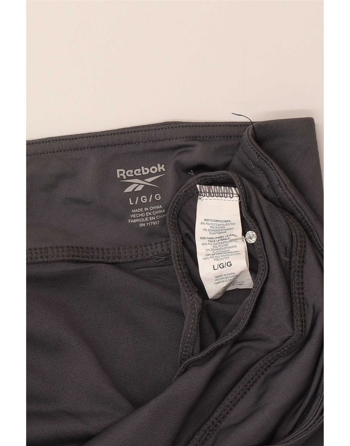 Reebok Pantalones cortos deportivos para mujer UK 46 Grande Gris Poliéster