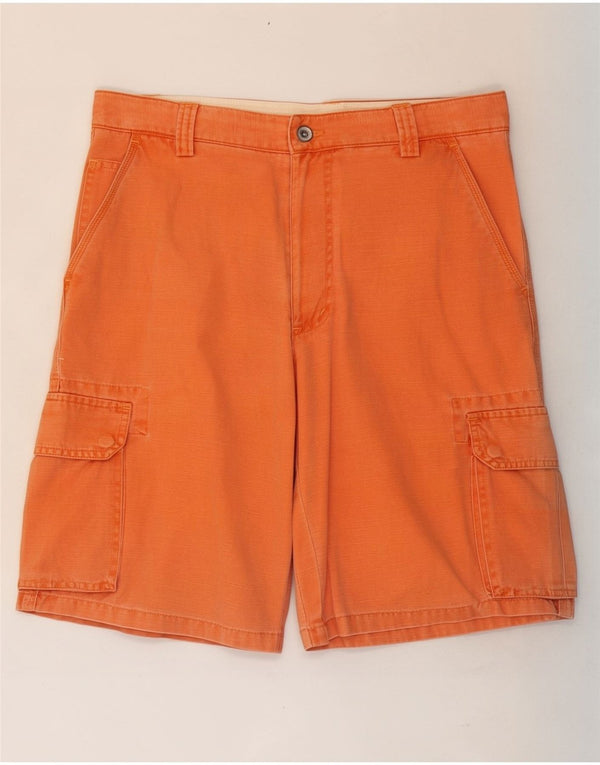 Brooksfield Pantalones cortos tipo cargo para hombre IT 50 Large W34 Algodón naranja