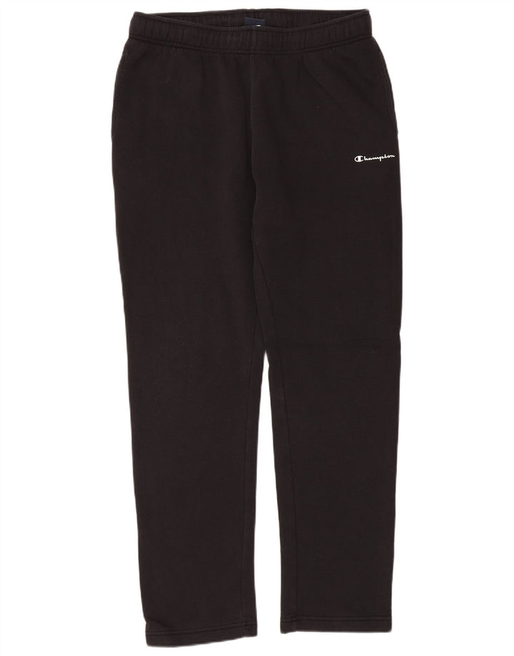 CHAMPION Pantalones de chándal para hombre, talla grande, algodón negro